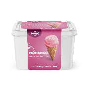 Pote 2L Especial: Pote 2L Especial Morango - Sabor morango.