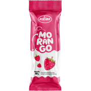 Picolé Cremoso: Picolé Creme Morango - Contém leite.