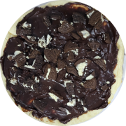 Doces: Chocolate C/ Oreo - Pizza Pequena 25cm (Ingredientes: Chocolate da Casa, Crocante de Oreo)