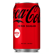 Refrigerantes: Coca cola lata Zero 350ml)