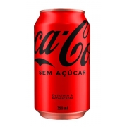Refrigerante: Coca-Cola sem açucar Lata 350ml - Refrigerante Cola