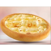 Salgada: Esfiha queijo - Massa especial de esfiha recheada de mussarela