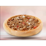 Esfihas gourmet: CARNE - Esfiha salgada (Ingredientes: Carne temperada com cebola e tomate, Massa especial de esfiha)