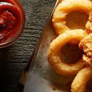 Anéis de Cebola: 15 Unidades de Onion Rings - Anéis de Cebola | onion rings (Ingredientes: Selecione 1 Molho)