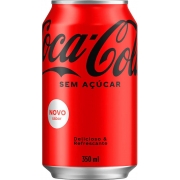 Refrigerante: Coca-Cola zero lata 350ml - 350ml