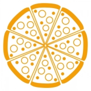 Doces: Banana - Pizza Grande (Ingredientes: Açúcar, Banana, Canela, Mussarela)