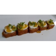 Hot Rolls: HOT ROLL SALMÃO CALDA DE MARACUJÁ - HOT ROLL
