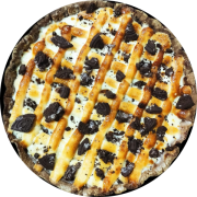 Doces: Eclipse - Pizza Individual (Ingredientes: Cream Cheese, Chocolate Branco, Biscoito negresco triturado)