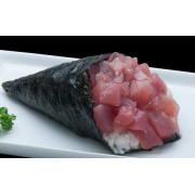 Temaki (Cone): Temaki de Atum - Temaki (Ingredientes: Alga, arroz, Atum)