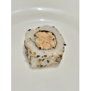 Uramaki: Uramaki Philadélphia (8 Unidades) - Salmão grelhado com cream cheese, alga, arroz e gergelim