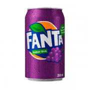 Refrigerantes: Fanta Uva Lata 350ml - Refrigerante uva