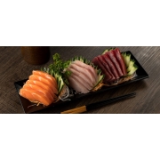 Sashimi: Sashimi Minishashimi (12 Fatias de Peixe) - Sashimi | Escolha (Ingredientes: Peixe a sua escolha)