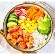 Poke: Poke Arroz (Gohan) - Poke (Ingredientes: Selecione até 4 acompanhamentos + 1 proteína)