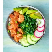 Poke: Poke Mix de Salada (Alface e Cenoura) - Poke (Ingredientes: Selecione até 4 acompanhamentos + 1 proteína)