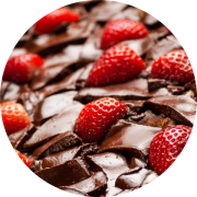 Brood Doces: Doce de Leite, Chocolate e Morangos - Pizza Assada | Grande (Ingredientes: Doce de Leite, Chocolate ao Leite, Morangos)