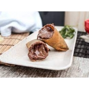 Harumaki Doce: harumaki de nutella - Rolinho primavera com recheio de nutella