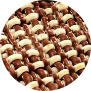 Doces: CASADINHO - Pizza Assada | Grande (Ingredientes: Chocolate ao Leite, Chocolate Branco)
