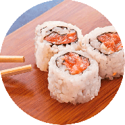1/2 Uramaki: Uramaki Salmão Lemon 4 Peças - 4 Peças