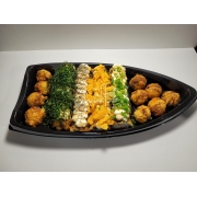 Hot Rolls: Barca Super Hot - 10 Hot roll Tradicional10 Hot roll Crispy couve 10 Hot roll Doritos10 Hot roll Gergilim10 Salmão Balls