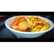 Marmitex Sábado: Filé de Frango à Parmegiana - Marmitex Sábado (Ingredientes: Arroz., Feijão.)