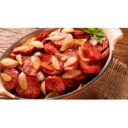 Porções: Calabresa Acebolada com Fritas)