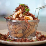 Anéis de Cebola: 15 Unid. de Onion Rings C/ Carne Desfiada - Anéis de Cebola | onion rings (Ingredientes: Azeitona, Bacon, Catupiry, Molho Barbecue, Salsinha)