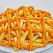 Batata Frita: Batata Pequena Com Chedar - 250g de batata