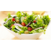 Porções: Porção Salada - Porção (Ingredientes: Alface, Azeitona, cebola, Champignon, Pepino, Rúcula, Tomate)