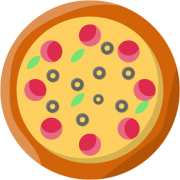 Premium: Moda - Pizza Grande (Ingredientes: Mussarela, Presunto, Calabresa, Lombo, Tomate, Cebola, Azeitona, Catupiry, Orégano)