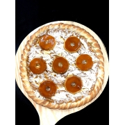 Gourmet: PUDIM - Pizza Doce (Ingredientes: Chocolate Branco, Doce de Leite, Leite Ninho em Pó, Pudim)