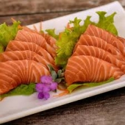 Sashimi: Sashimi Salmão (12 Fatias) - Sashimi