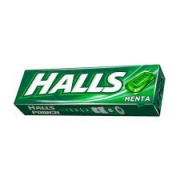 Bala, pirulitos, Chicletes: Halls Verde)