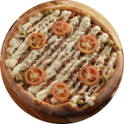 1,300: Atum C/ Catupiry - Pizzas 1,3kg especiais (Ingredientes: Atum, Azeitonas, Catupiry, Molho de Tomate, Orégano)