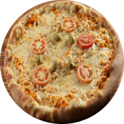 1kg: Caipira - 1kg (Ingredientes: azeitonas, Frango, molho de tomate, Mussarela, oregano, Rodelas de tomate)