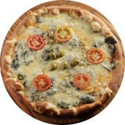 1kg: Escarola - 1kg (Ingredientes: azeitonas, escarola, molho de tomate, Mussarela, oregano, Rodelas de tomate)