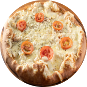 1,100: Palmito - Pizza Grande 1,1kg (Ingredientes: Azeitonas, Molho de Tomate, Mussarela, Orégano, Palmito, Rodelas de Tomate)