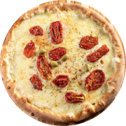 1,300: Tomate Seco - Pizzas 1,3kg especiais (Ingredientes: Azeitonas, Molho de Tomate, Mussarela, Orégano, Tomate Seco)