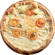 1kg: 2 Queijos - 1kg (Ingredientes: azeitonas, catupiry, molho de tomate, Mussarela, oregano, Rodelas de tomate)