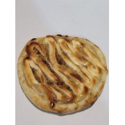 Doces: 99-Esfiha Banana nevada - Esfihas (Ingredientes: Açúcar, Banana, Canela, Chocolate Branco)