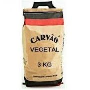 Mercado: Carvão de Churrasco 3Kg - Carvão de 3KG