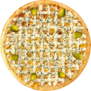 Queijos: 16-Catupiry (Original) - Pizza Broto (Ingredientes: Azeitonas, Delicioso Catupiry Original, Molho de Tomate, Orégano)