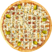 Queijos: 31-Dois Queijos - Pizza Broto (Ingredientes: Azeitonas, Catupiry Original, Molho de Tomate, Orégano, Queijo Mussarela)