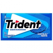 Chiclete: Trident Menta Azul 8g - Chiclete