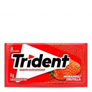 Chiclete: Trident Morango 8g - Chiclete