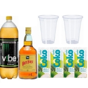 Combo: Combo Cavalo Branco C/ Vibe 2L - 1 Vibe 2L, 1 Cavalo Branco 1L, 4 Gelos e 2 Copos 700ml
