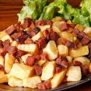 Porções: Aipim C/ Bacon - Porção (Ingredientes: Porção)
