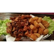 Porções: Aipim c/ Frango - Porção (Ingredientes: Aipim, Frango)