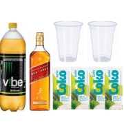Combo: Combo Red Label 1L C/ Vibe 2L - Red Label 1L, Vibe 2L, 4 Gelos e 2 Copos 700ml