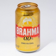 Cervejas (Unidade): Brahma 0,0% Zero 350ml unid. - cerveja