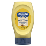 Condimentos: Mostarda Yellow Mustard Hellmanns 170g - Condimento